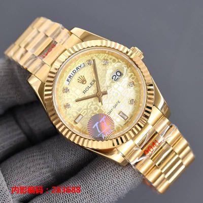 ROLEX Day-date 904L Steel 8215 Automatic Movement 41*11MM Gold Watch